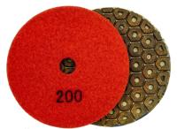 Алмазные гибкие шлифовальные круги Усиленные Гайка №200 Pads 4-STEP D100 Алмазные гибкие шлифовальные круги Усиленные Гайка №200 Pads 4-STEP D100